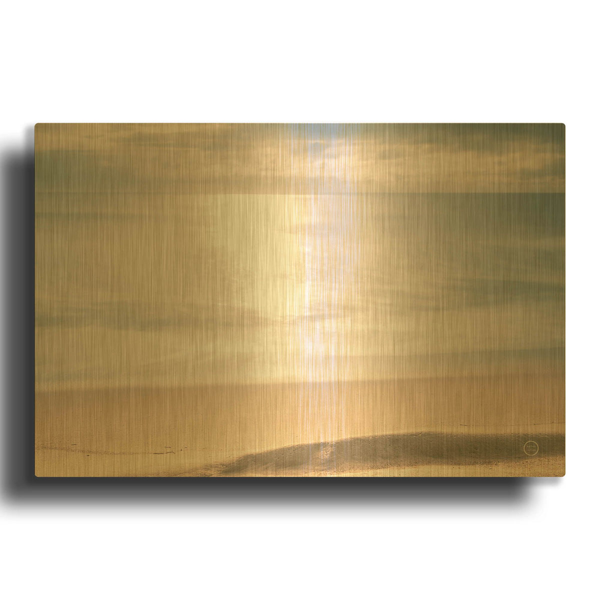 'Smooth Waters' By Nathan Larson Gold Metal Wall Art