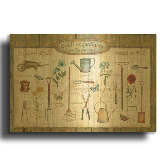 'Royal Garden I' By Daphne Brissonnet Gold Metal Wall Art