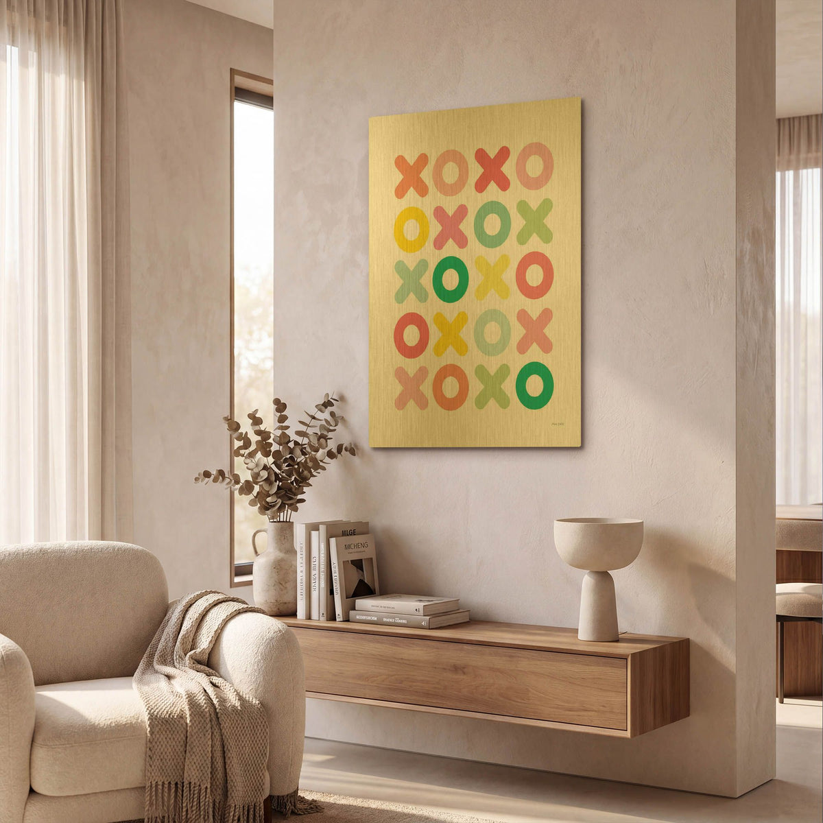 'Love You Lots' By Ann Kelle Gold Metal Wall Art
