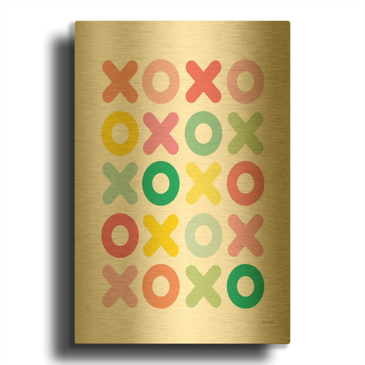'Love You Lots' By Ann Kelle Gold Metal Wall Art