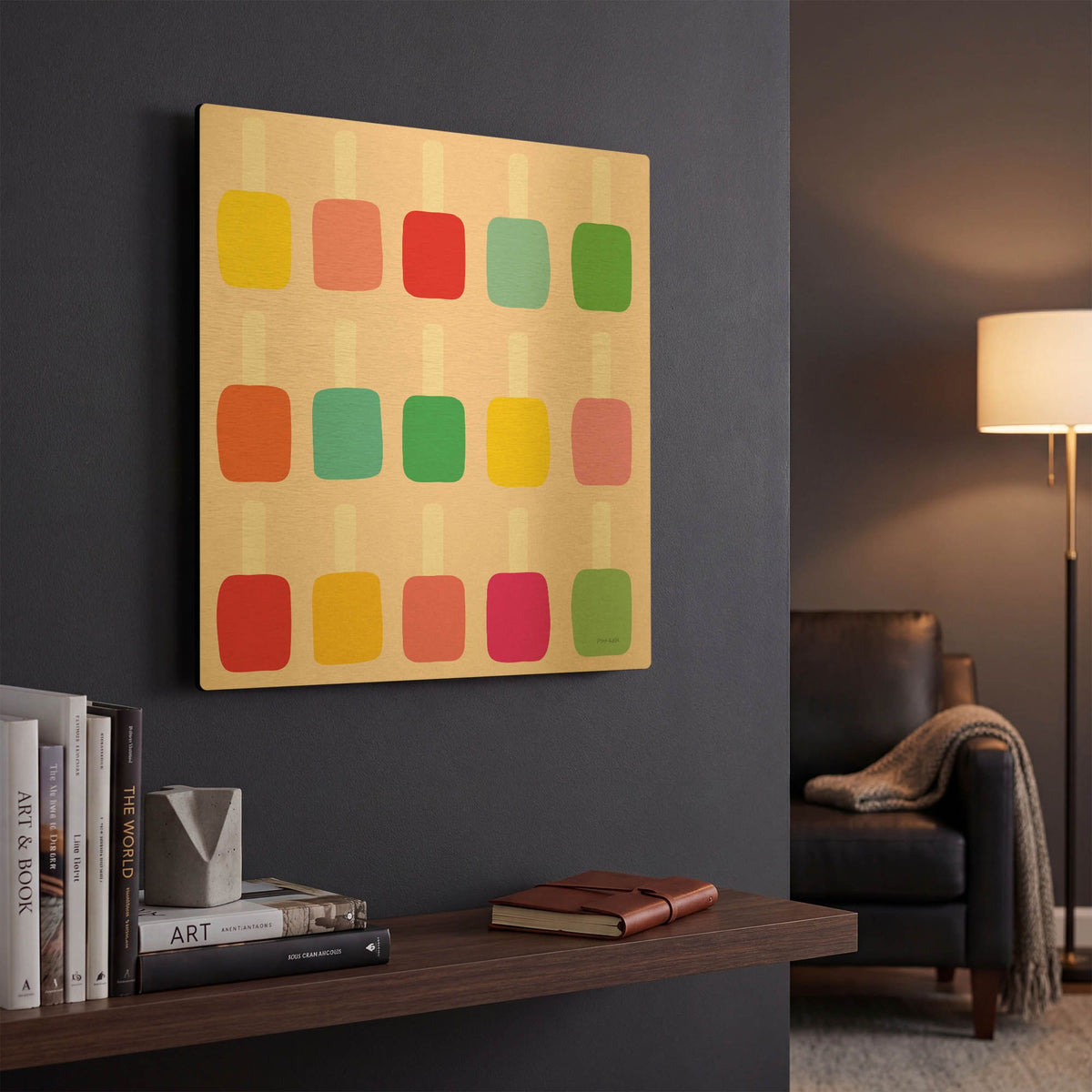 'Nail Polish Fun' By Ann Kelle Gold Metal Wall Art