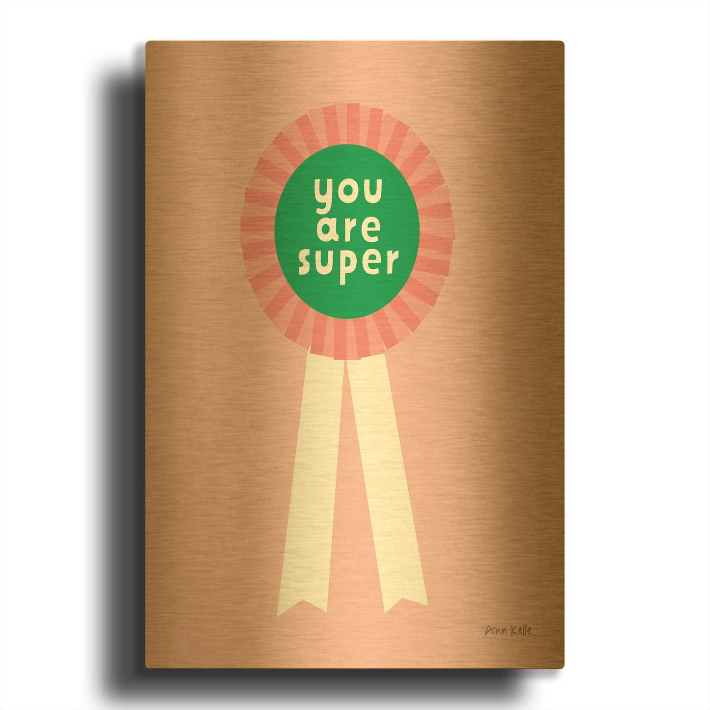 'Super Award' By Ann Kelle Gold Metal Wall Art