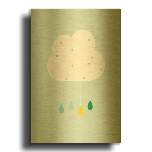'Cloud II' By Ann Kelle Gold Metal Wall Art