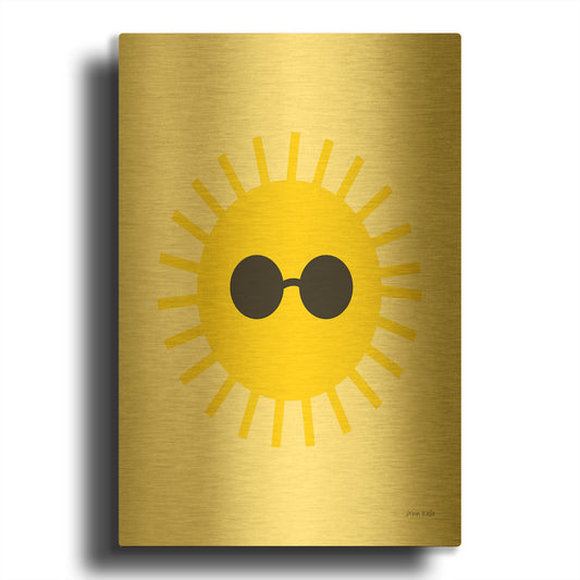 'Sunny' By Ann Kelle Gold Metal Wall Art