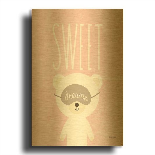 'Sweet Dreams Pink' By Ann Kelle Gold Metal Wall Art