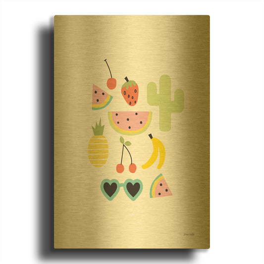 'Summer Daze II' By Ann Kelle Gold Metal Wall Art