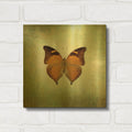 'French Butterfly VII' By Debra Van Swearingen Gold Metal Wall Art