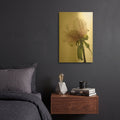 'Translucent Peony VIII' By Debra Van Swearingen Gold Metal Wall Art