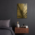 'Palm Frond I' By Debra Van Swearingen Gold Metal Wall Art