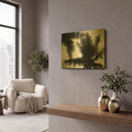 'Palm Tree Looking Up I' By Debra Van Swearingen Gold Metal Wall Art
