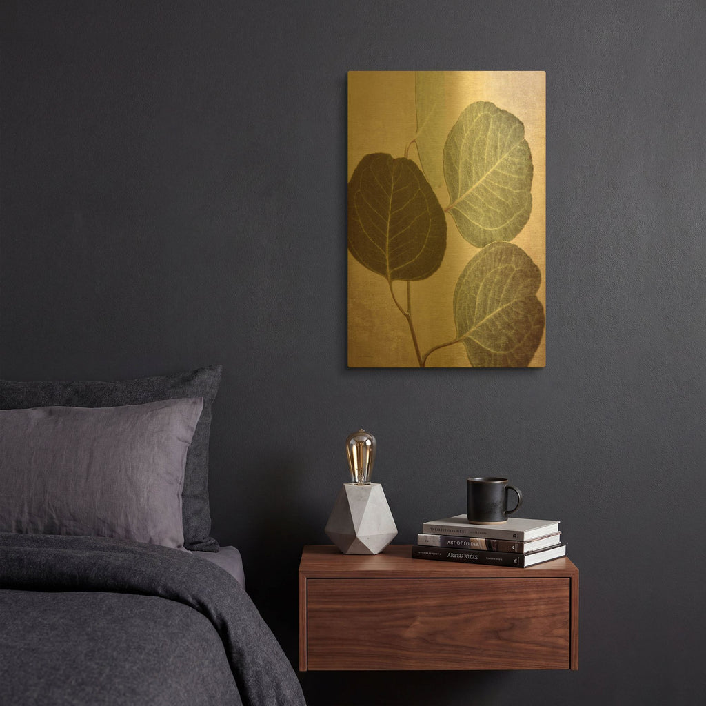 'Eucalyptus Color' By Debra Van Swearingen Gold Metal Wall Art