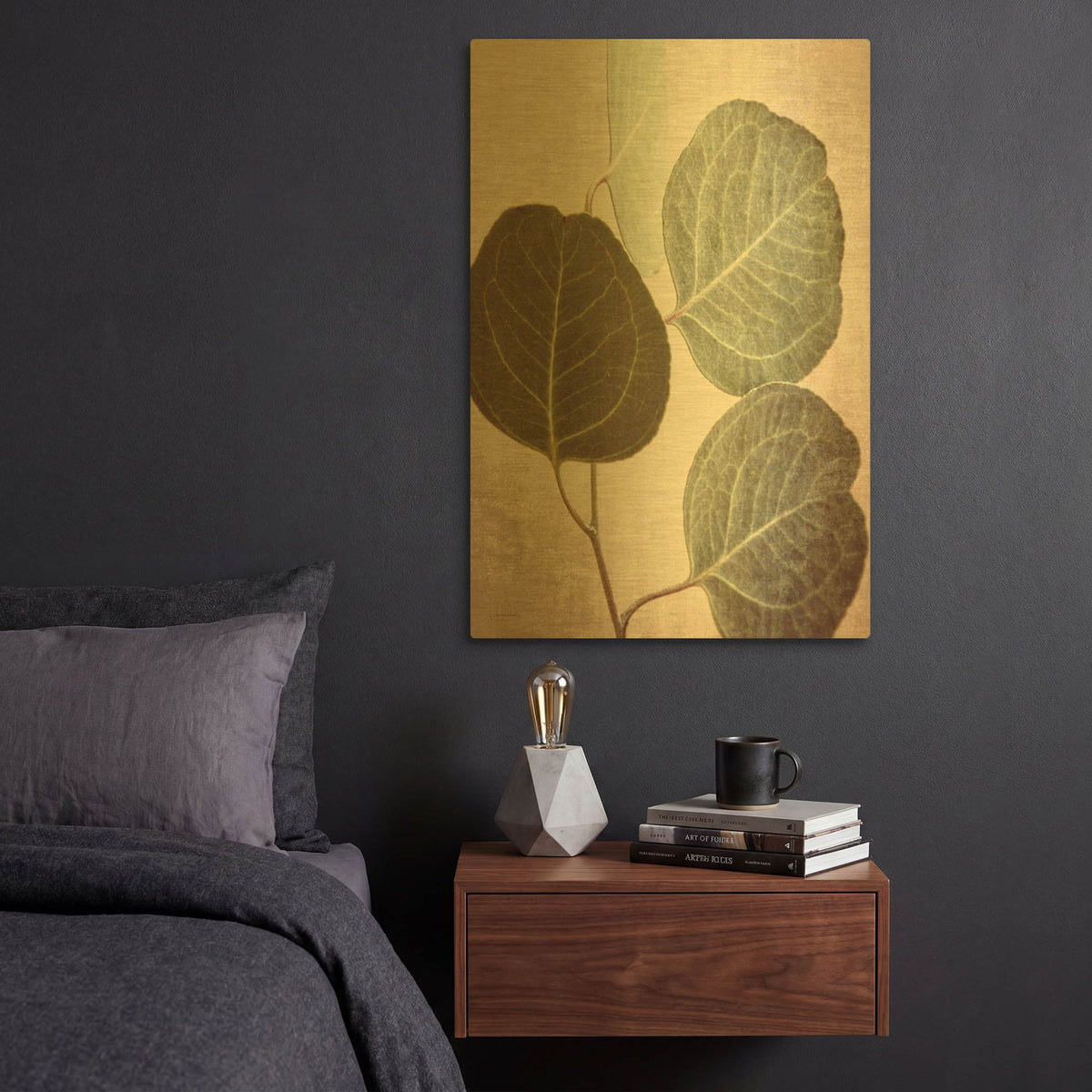 'Eucalyptus Color' By Debra Van Swearingen Gold Metal Wall Art