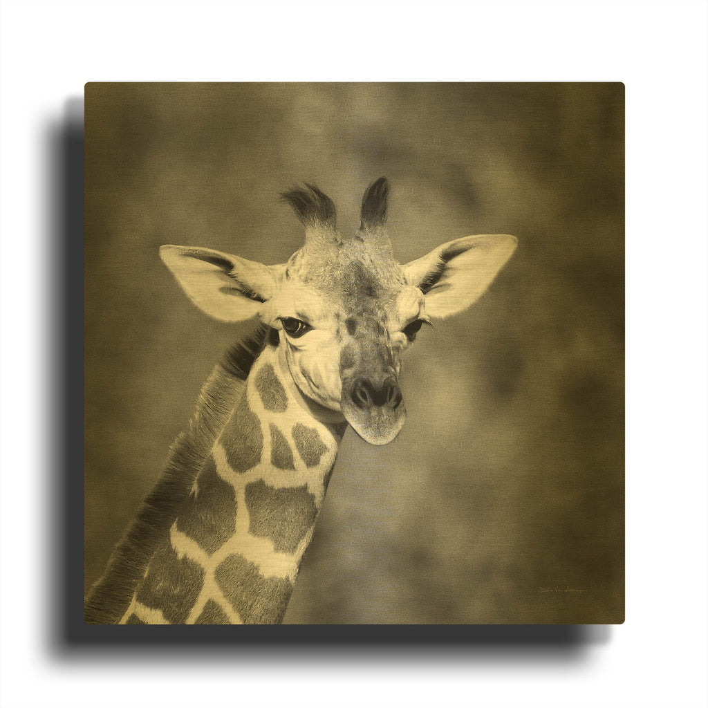 'Little Guy' By Debra Van Swearingen Gold Metal Wall Art