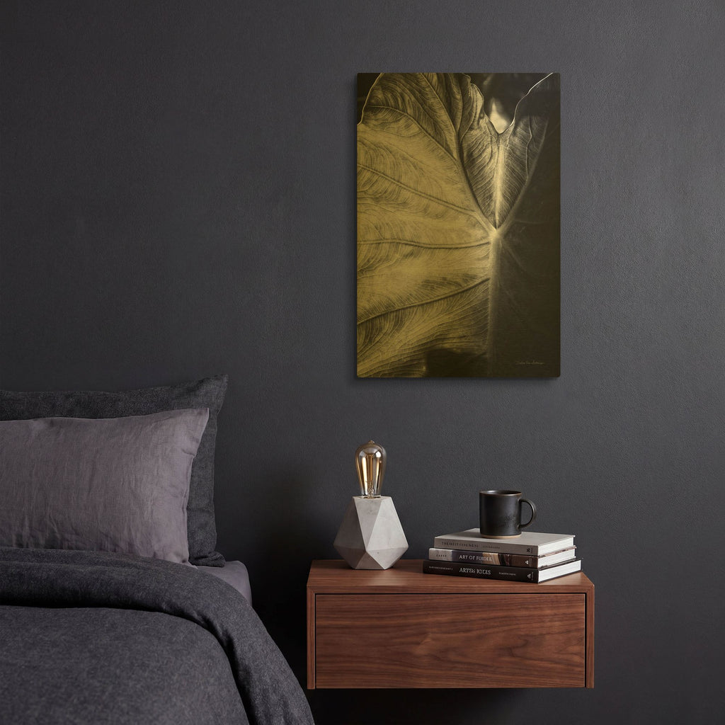 'Elephant Ear I' By Debra Van Swearingen Gold Metal Wall Art