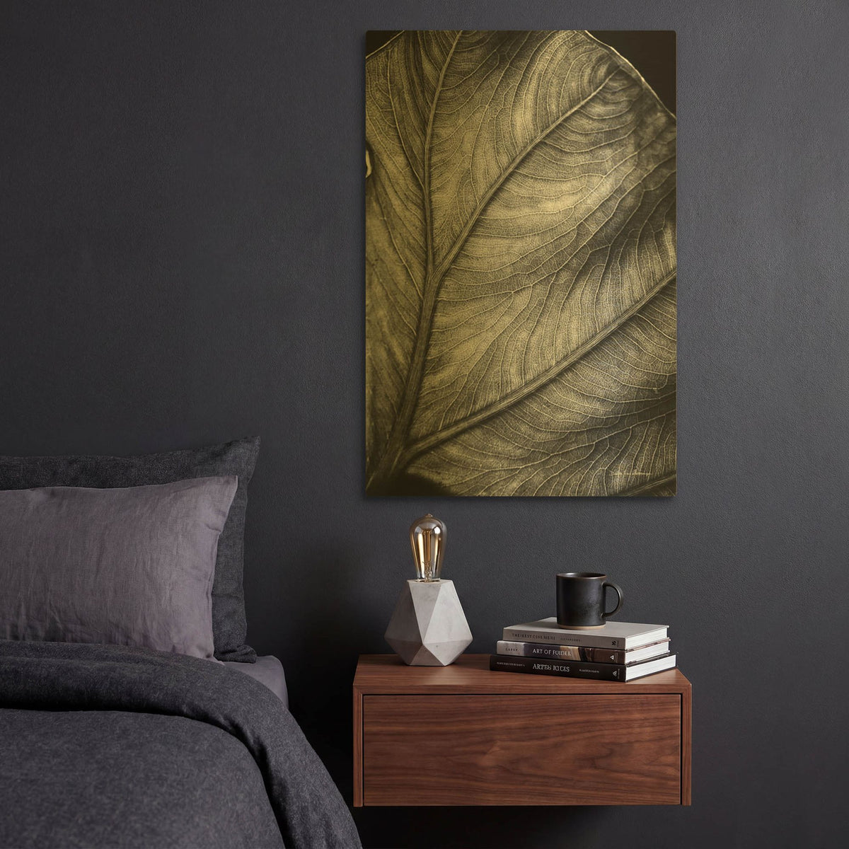'Elephant Ear II' By Debra Van Swearingen Gold Metal Wall Art