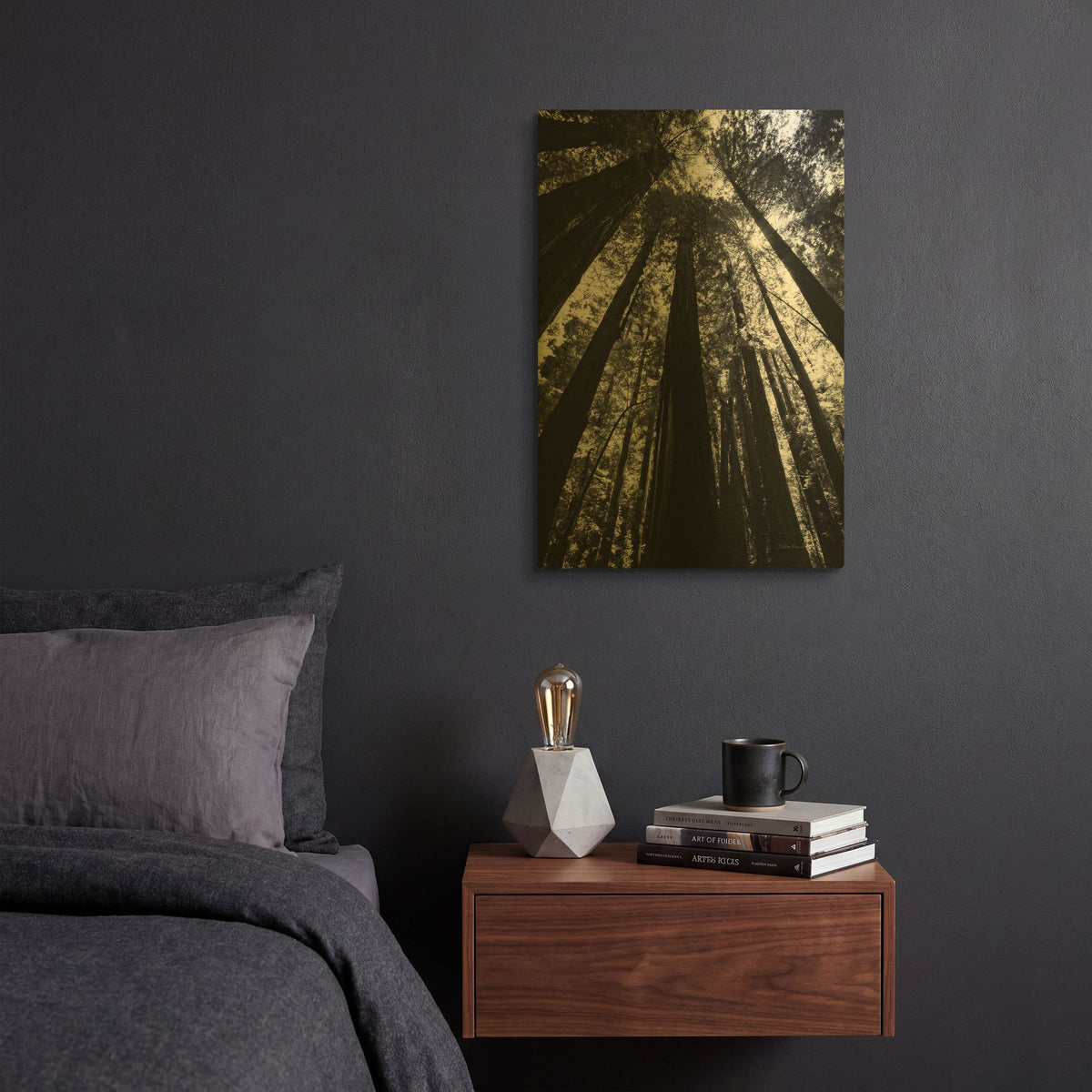'The Stand BW' By Debra Van Swearingen Gold Metal Wall Art