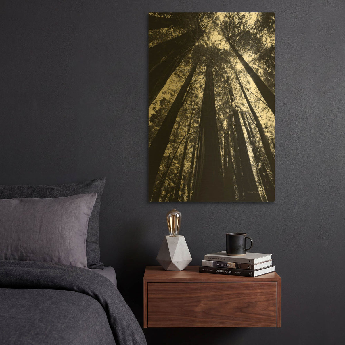 'The Stand BW' By Debra Van Swearingen Gold Metal Wall Art