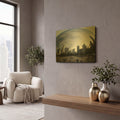 'The Bean Chicago' By Debra Van Swearingen Gold Metal Wall Art