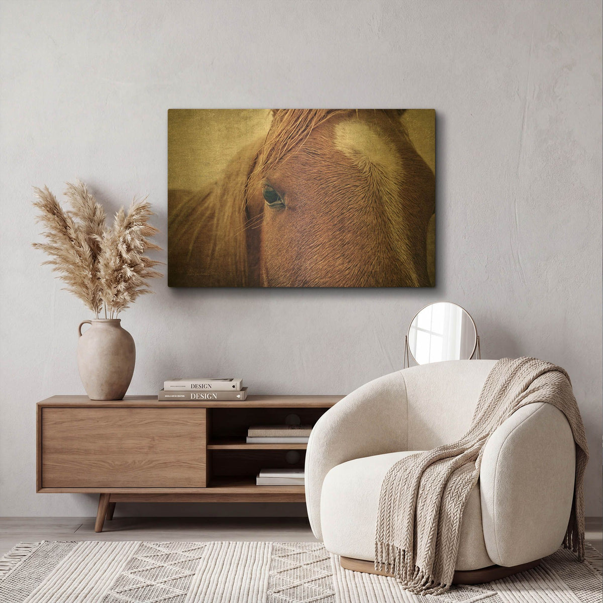 'Dew Lashes' By Debra Van Swearingen Gold Metal Wall Art