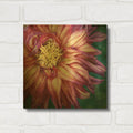 'Dahlia I' By Debra Van Swearingen Gold Metal Wall Art