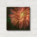 'Dahlia II' By Debra Van Swearingen Gold Metal Wall Art