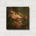 'Pink Dogwood II' By Debra Van Swearingen Gold Metal Wall Art