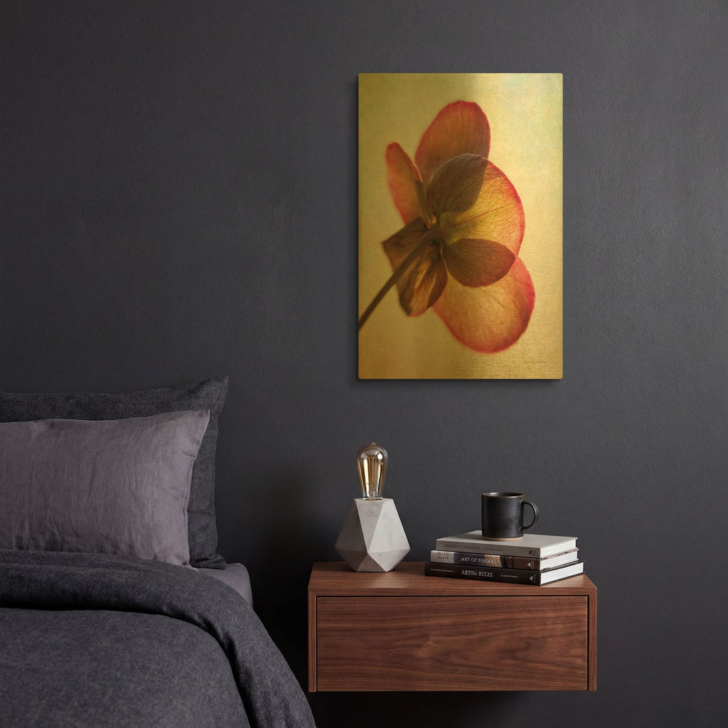 'Lenton Rose I' By Debra Van Swearingen Gold Metal Wall Art
