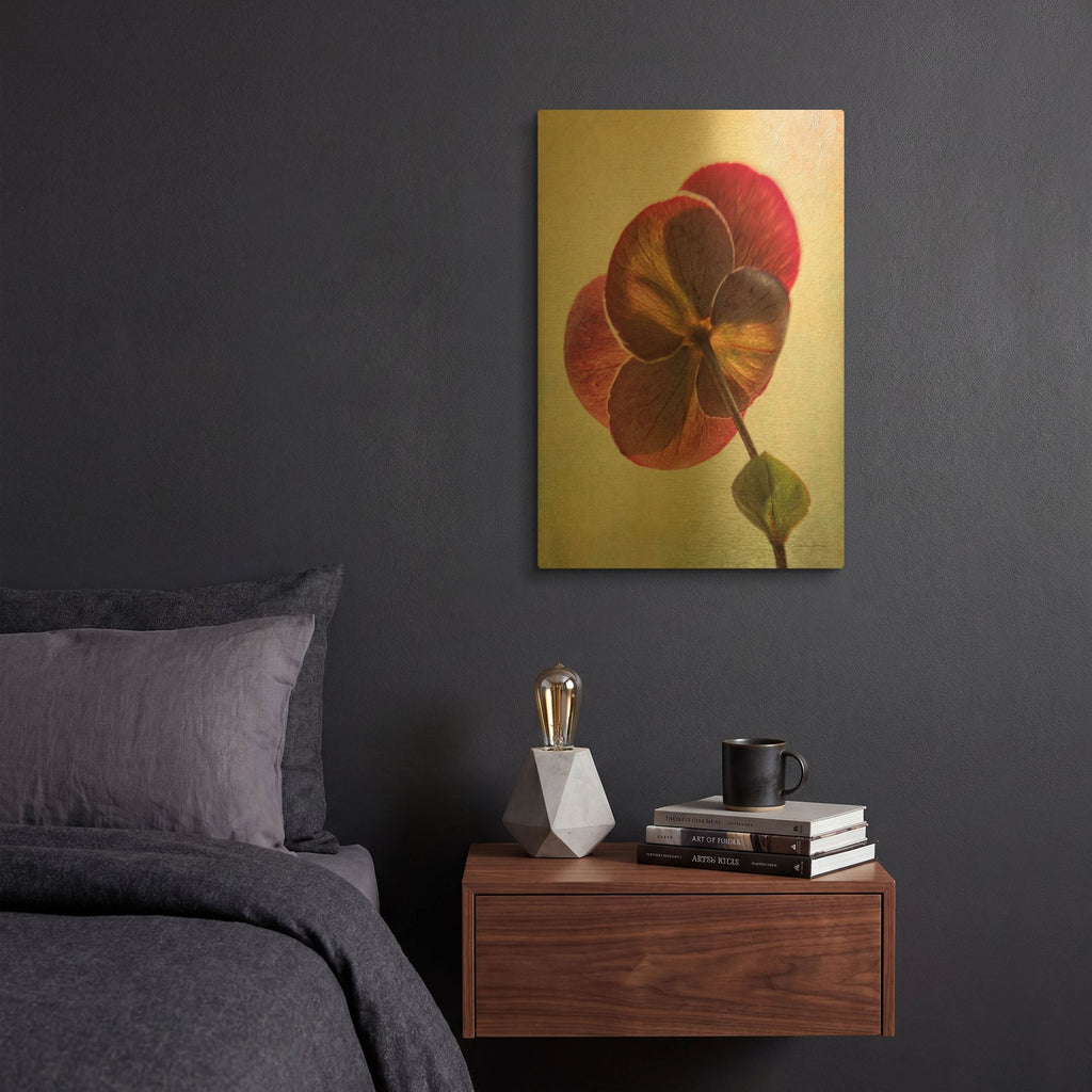 'Lenton Rose II' By Debra Van Swearingen Gold Metal Wall Art