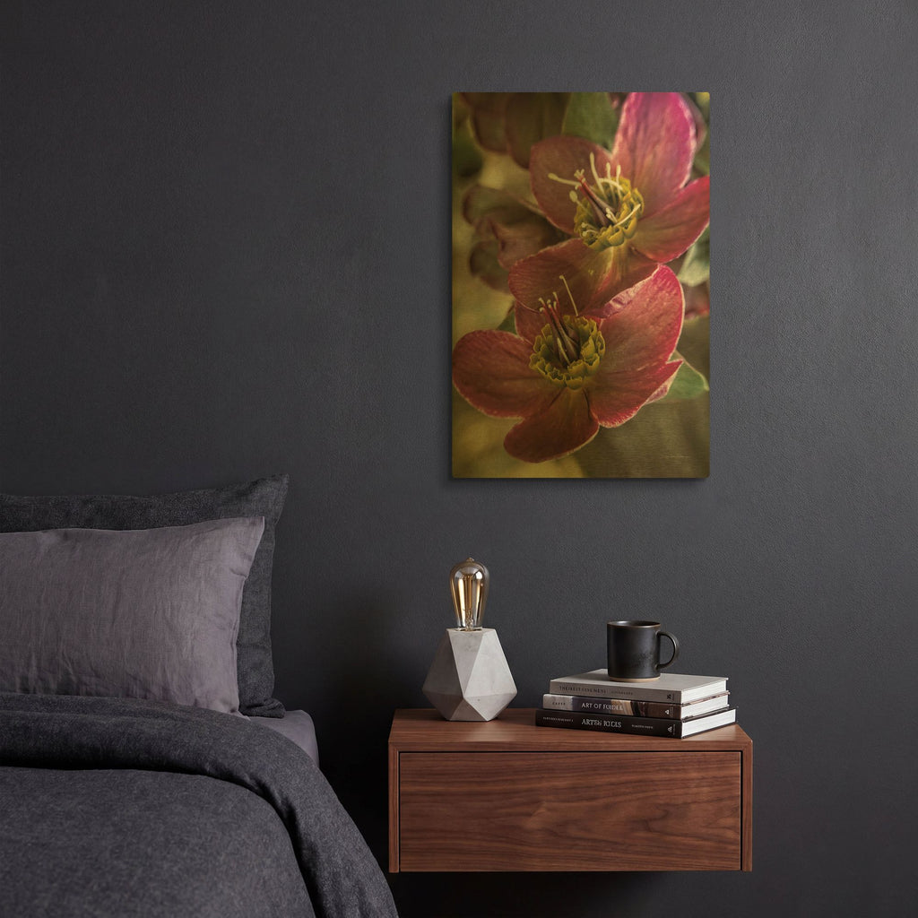 'Lenton Rose V' By Debra Van Swearingen Gold Metal Wall Art