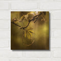 'Passion Flower Vine I' By Debra Van Swearingen Gold Metal Wall Art