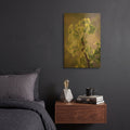 'Sprouting Ginkgo I' By Debra Van Swearingen Gold Metal Wall Art