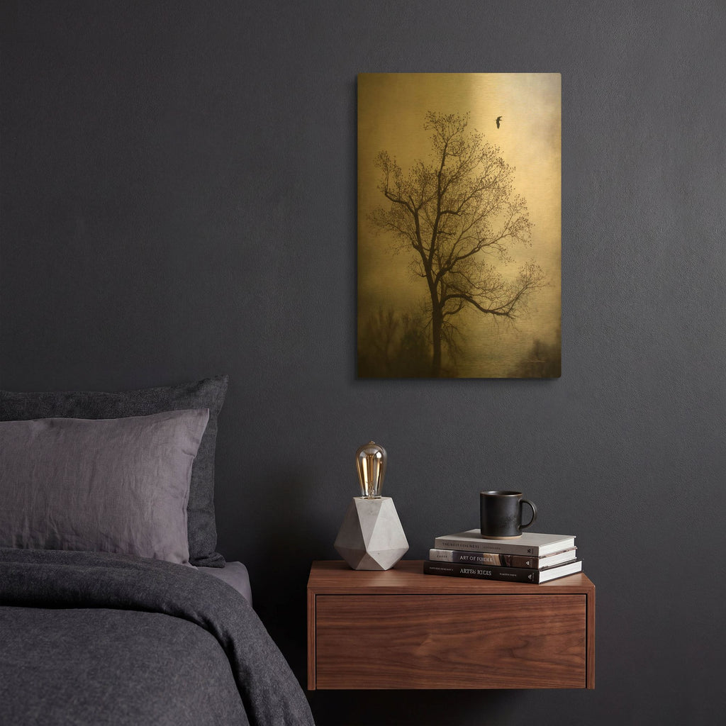 'The Flyover' By Debra Van Swearingen Gold Metal Wall Art