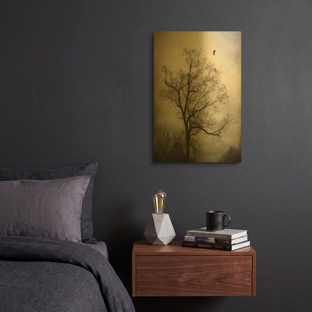 'The Flyover' By Debra Van Swearingen Gold Metal Wall Art