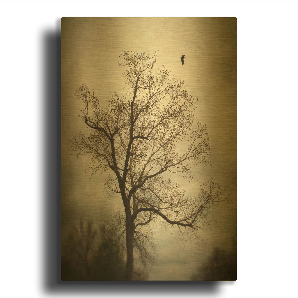 'The Flyover' By Debra Van Swearingen Gold Metal Wall Art