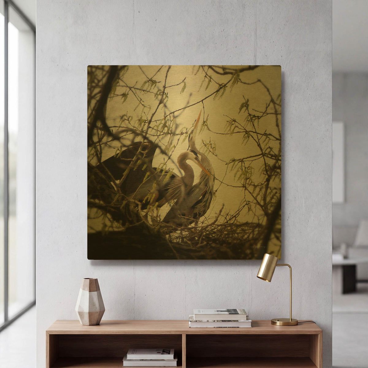 'Connection' By Debra Van Swearingen Gold Metal Wall Art
