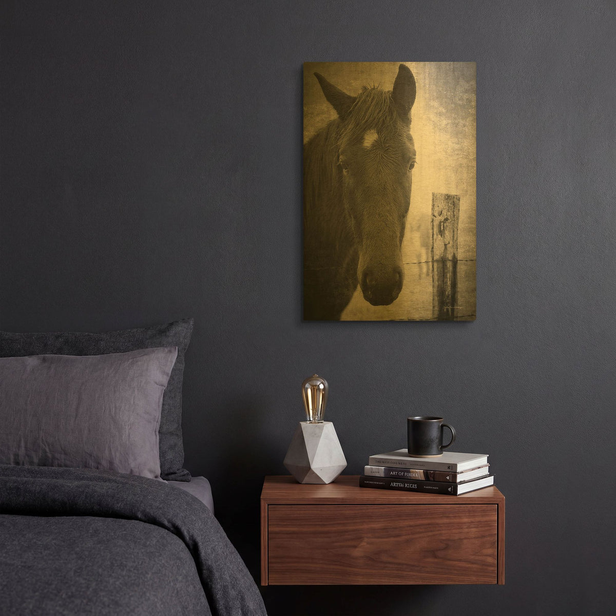 'Heres Looking at You I' By Debra Van Swearingen Gold Metal Wall Art
