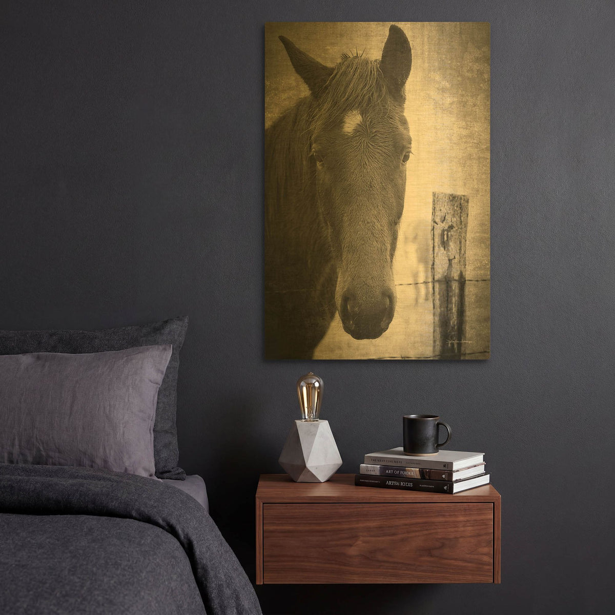 'Heres Looking at You I' By Debra Van Swearingen Gold Metal Wall Art