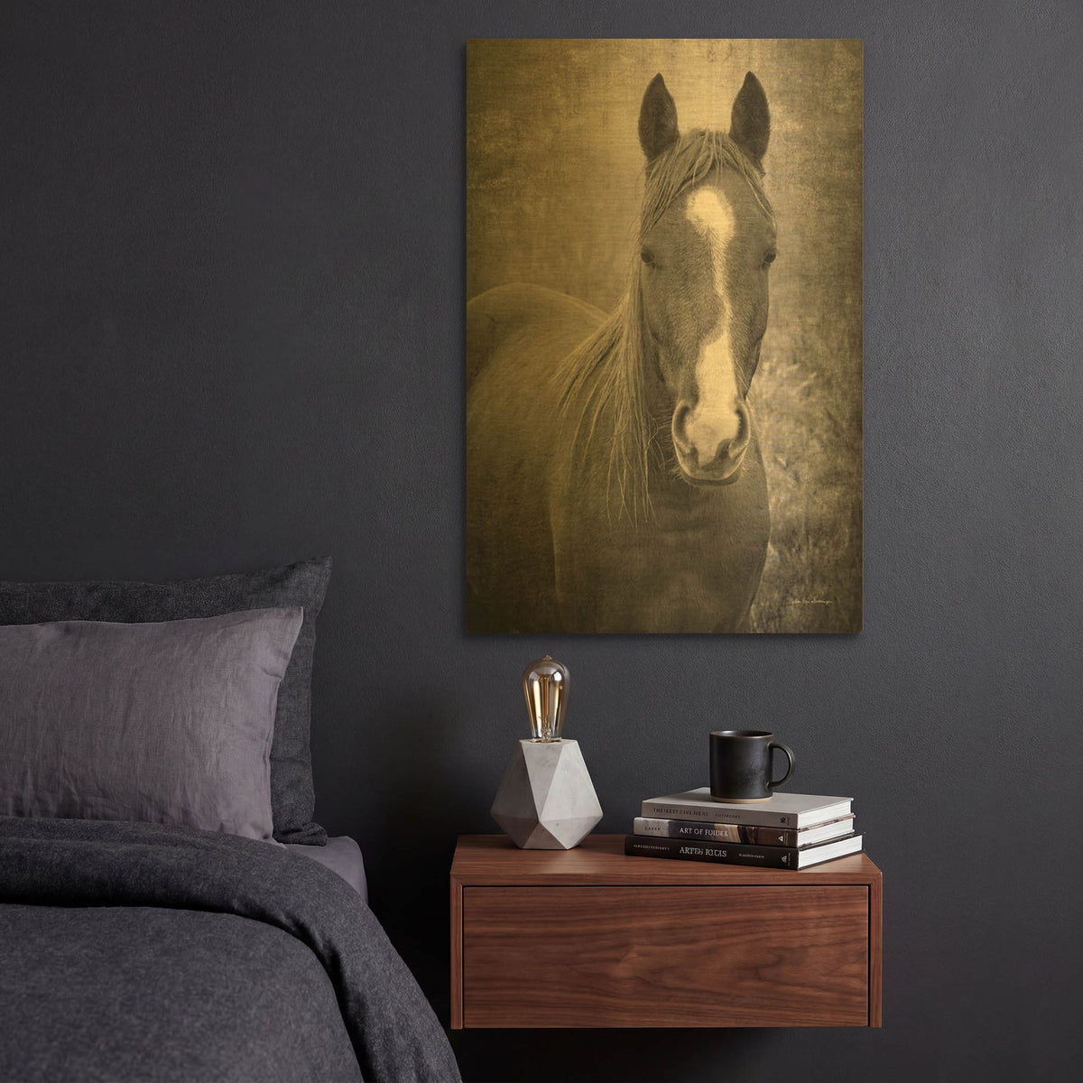 'Heres Looking at You II' By Debra Van Swearingen Gold Metal Wall Art