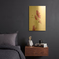 'Pale Cosmos I' By Debra Van Swearingen Gold Metal Wall Art