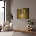 'Scallop Tonna' By Debra Van Swearingen Gold Metal Wall Art