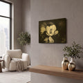 'Magnolia and Driftwood II' By Debra Van Swearingen Gold Metal Wall Art