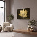 'Lotus Flower I v2' By Debra Van Swearingen Gold Metal Wall Art