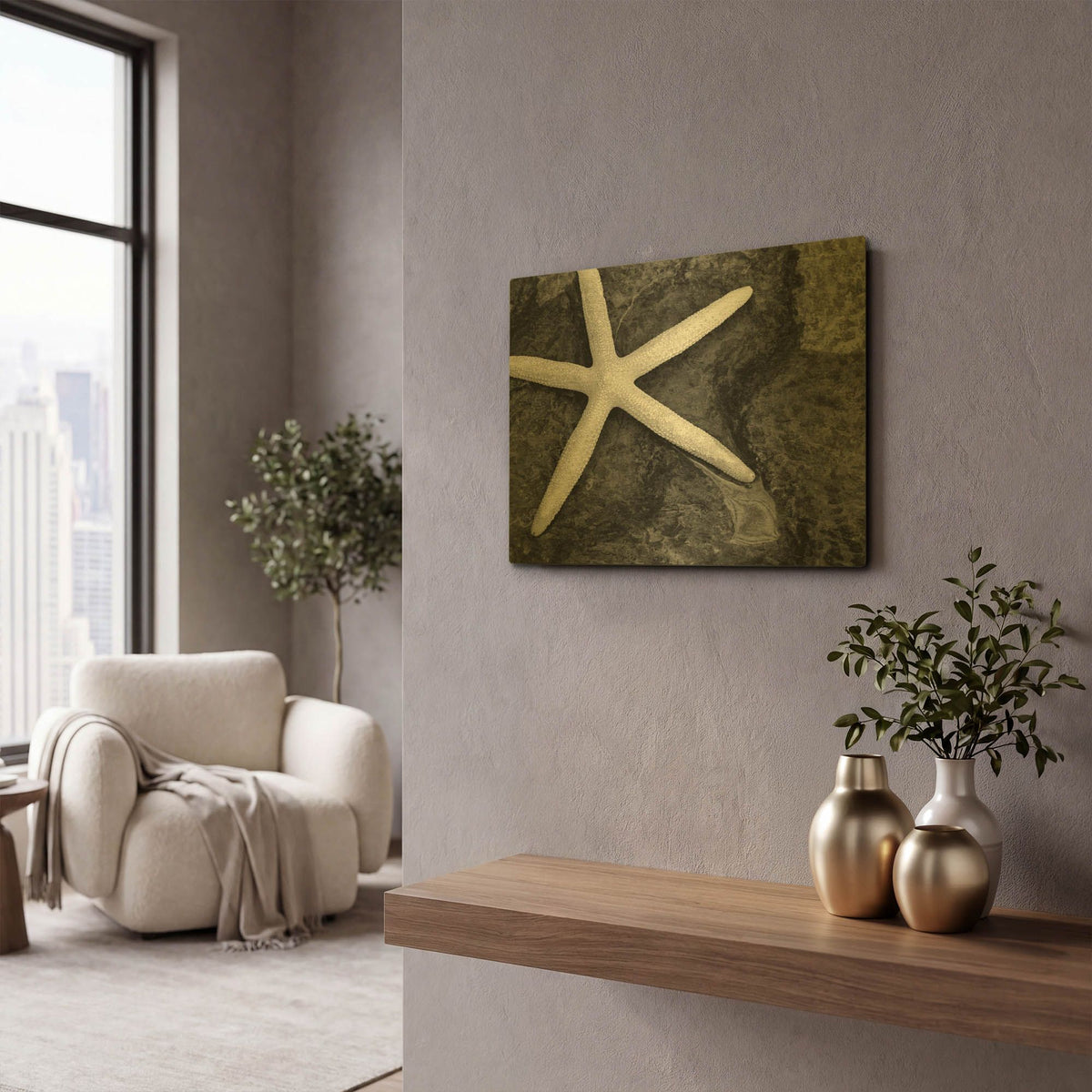 'Explore' By Debra Van Swearingen Gold Metal Wall Art