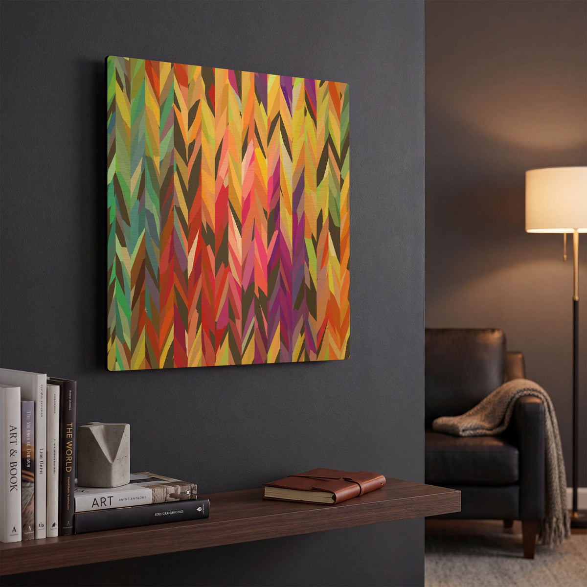 'Burst of Color' By Shandra Smith Gold Metal Wall Art