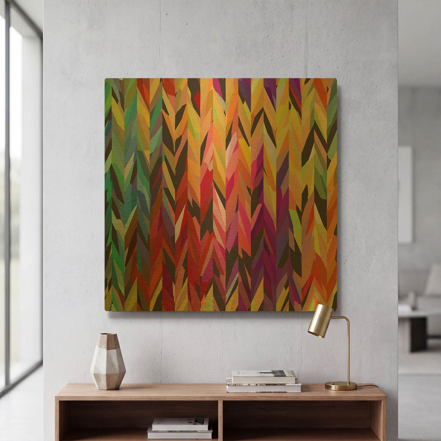 'Burst of Color' By Shandra Smith Gold Metal Wall Art