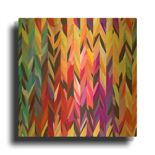 'Burst of Color' By Shandra Smith Gold Metal Wall Art
