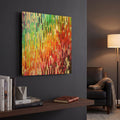 'Designer Stripes' By Shandra Smith Gold Metal Wall Art