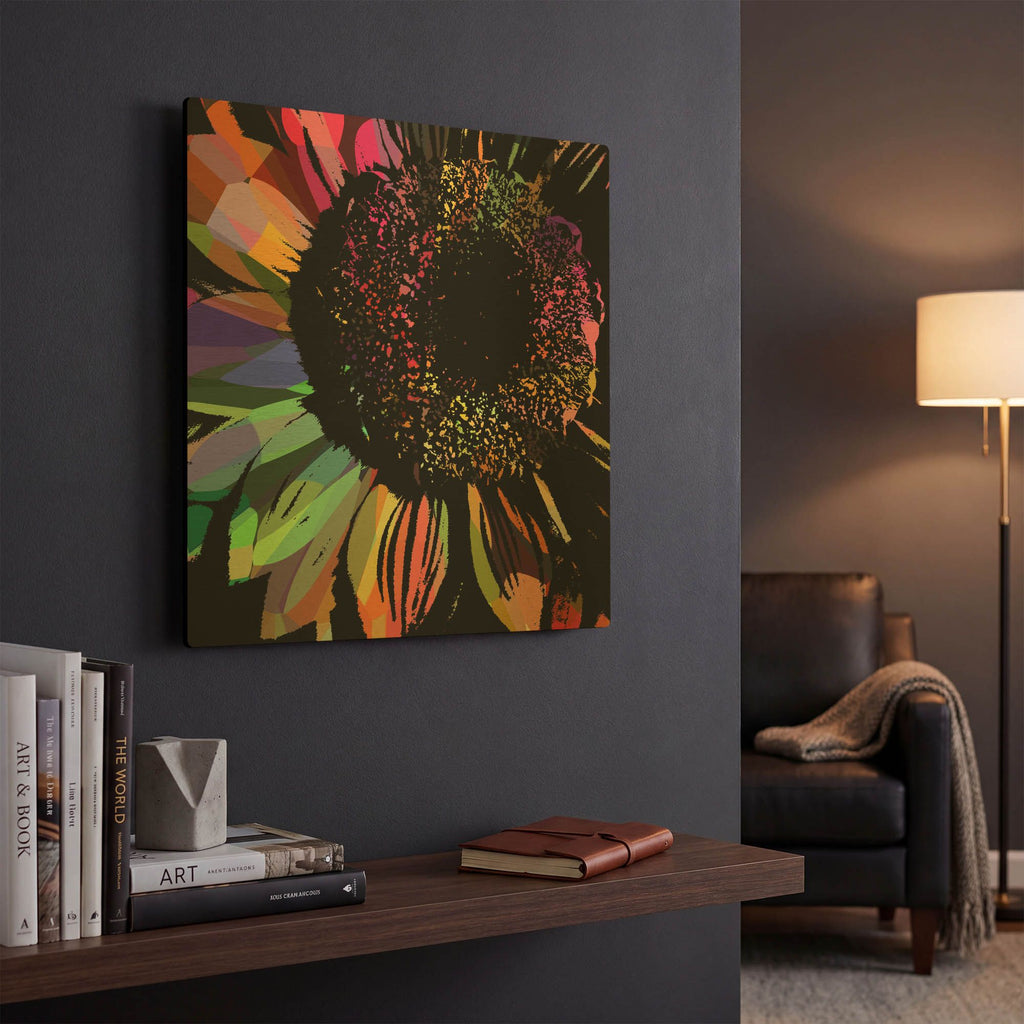 'Flower 30' By Shandra Smith Gold Metal Wall Art