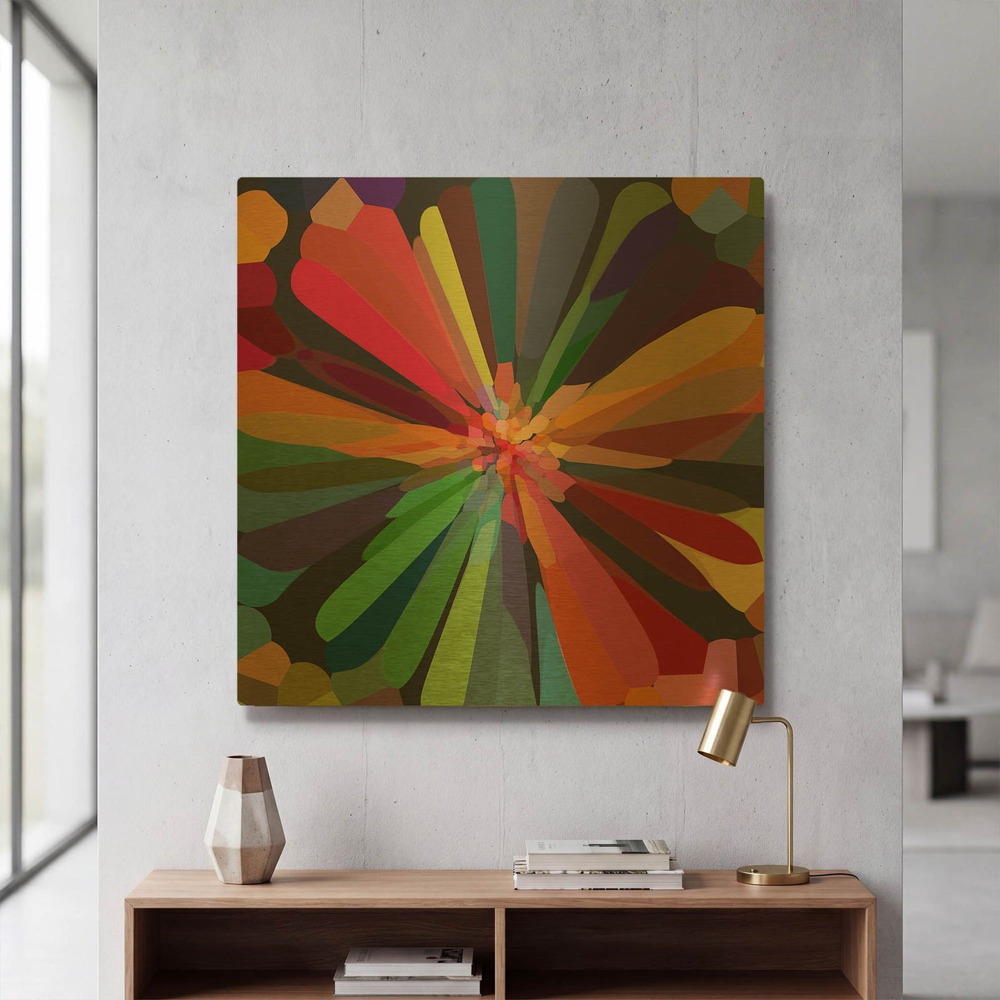 'Flower 12' By Shandra Smith Gold Metal Wall Art