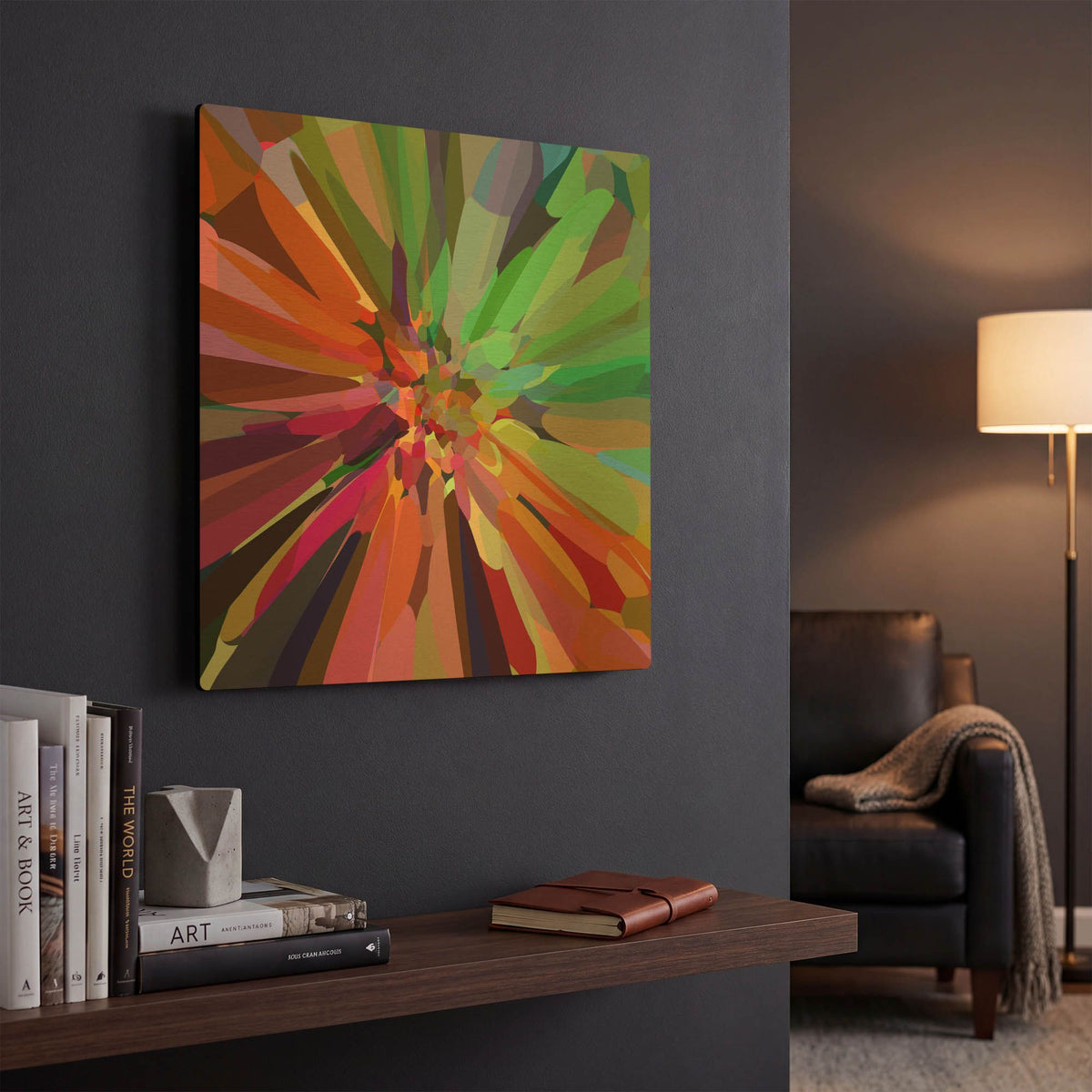 'Flower 27' By Shandra Smith Gold Metal Wall Art